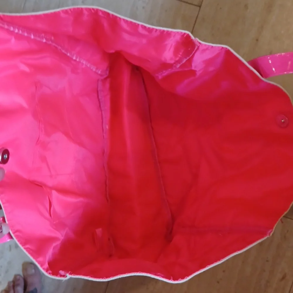 Juicy Couture Stylish Oversized Creamy Off White Canvas Tote Bag - Picture 8 of 12